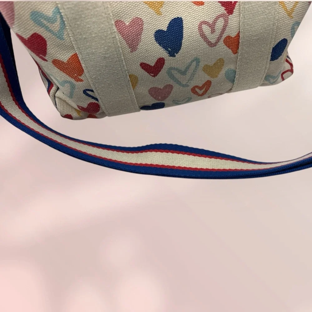 Brighton Red, White, & You Canvas Mini Tote EUC - Picture 6 of 9